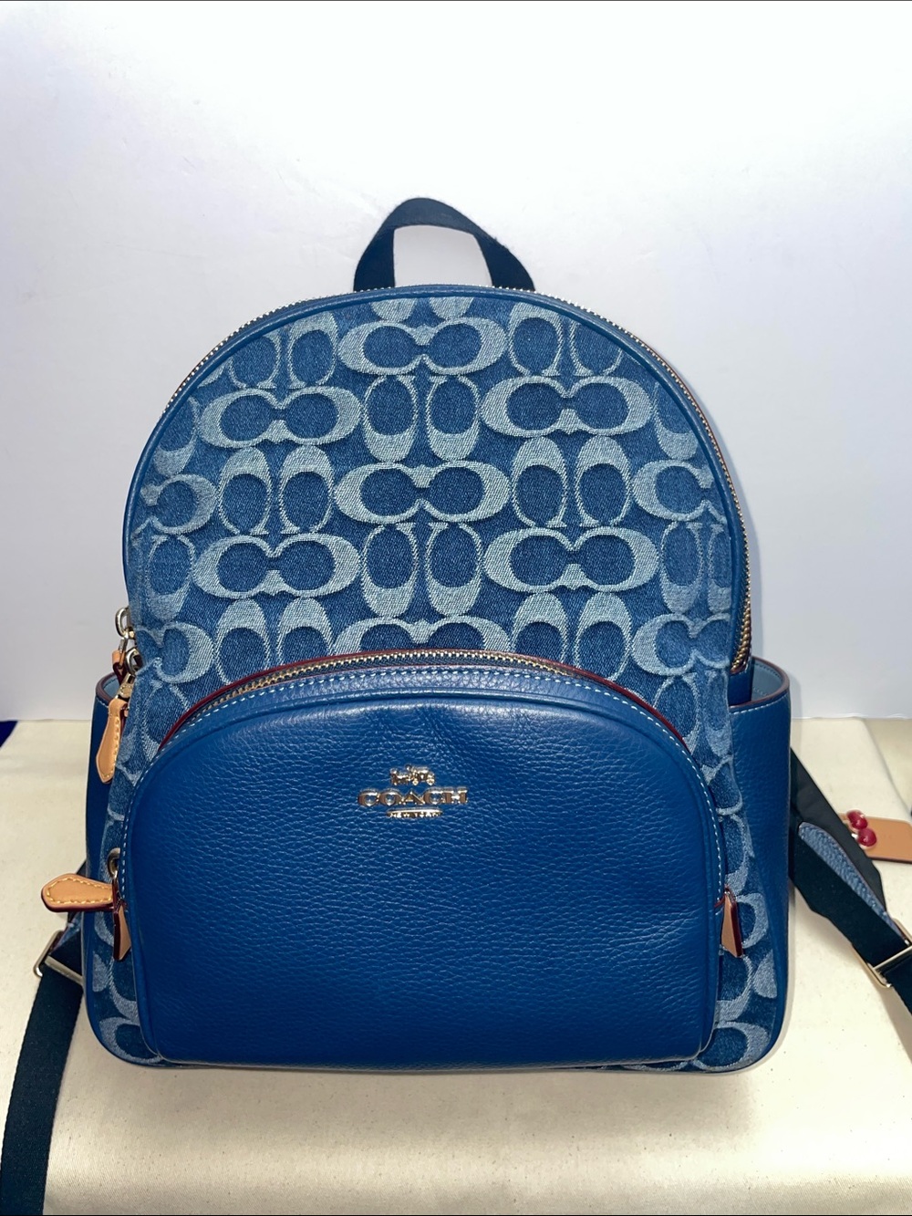 Coach ‘Court’ Signature Denim Backpack